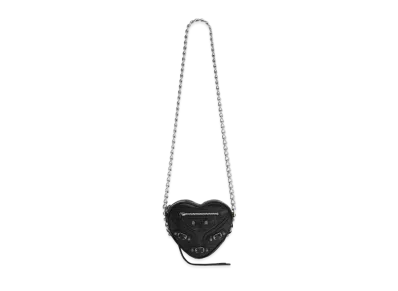BALENCIAGA Le Cagole Heart Mini Bag "Black"