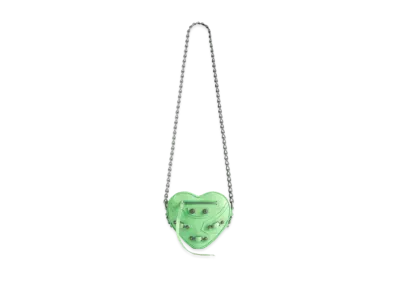 BALENCIAGA Le Cagole Heart Mini Bag "Light Green"