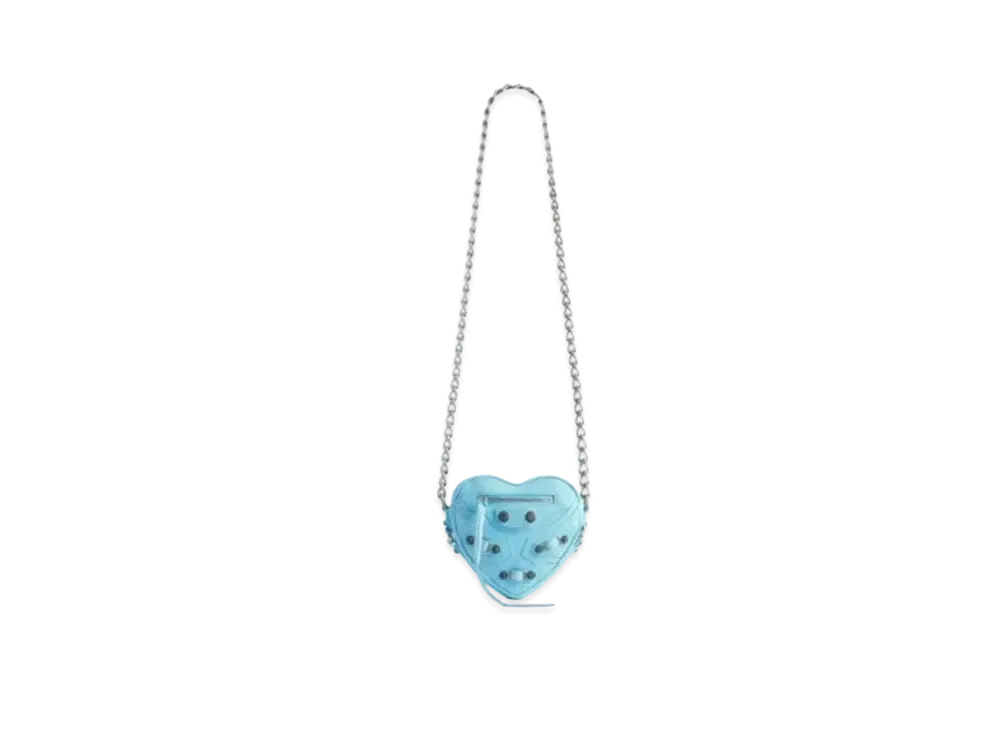 BALENCIAGA Le Cagole Heart Mini Bag "Blue"