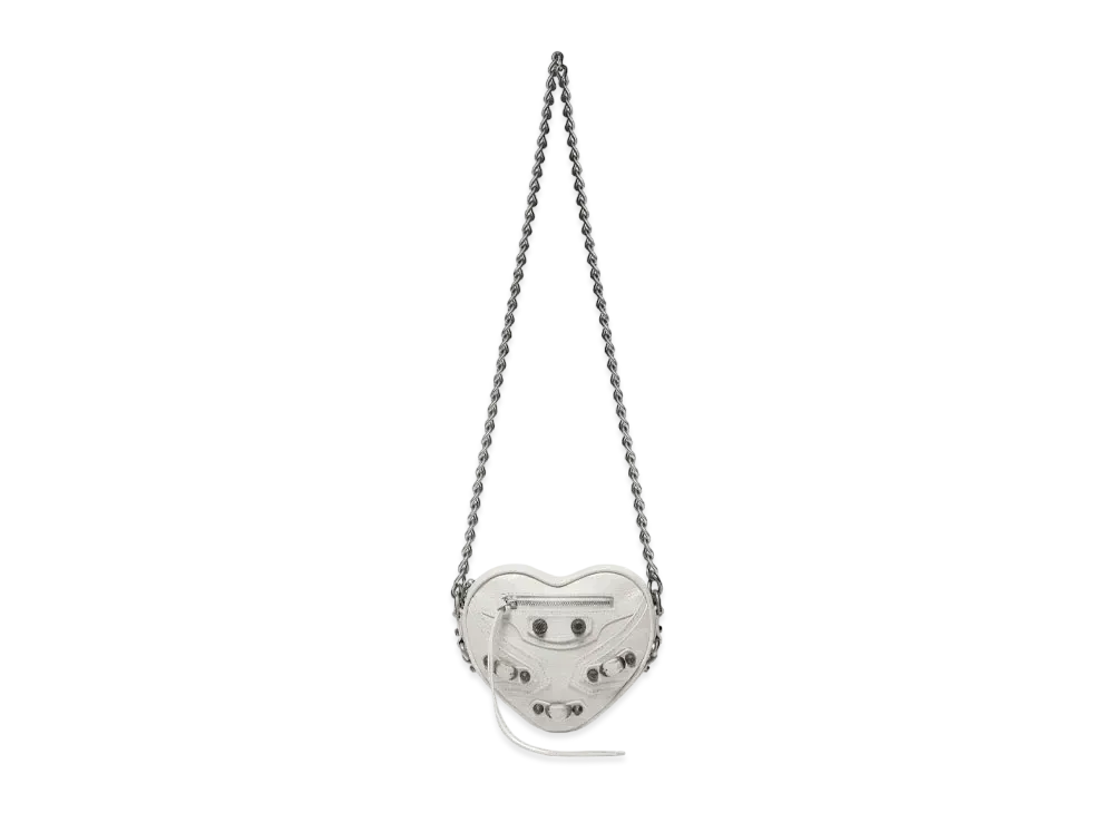 BALENCIAGA Le Cagole Heart Mini Bag "White"