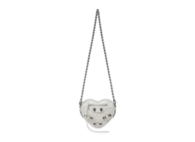 BALENCIAGA Le Cagole Heart Mini Bag "White"