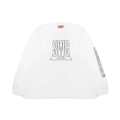 SWAGGER TRIANGLE LOGO LT-SHIRT "WHITE"