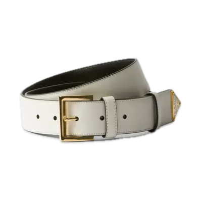 PRADA Leather Belt "White"