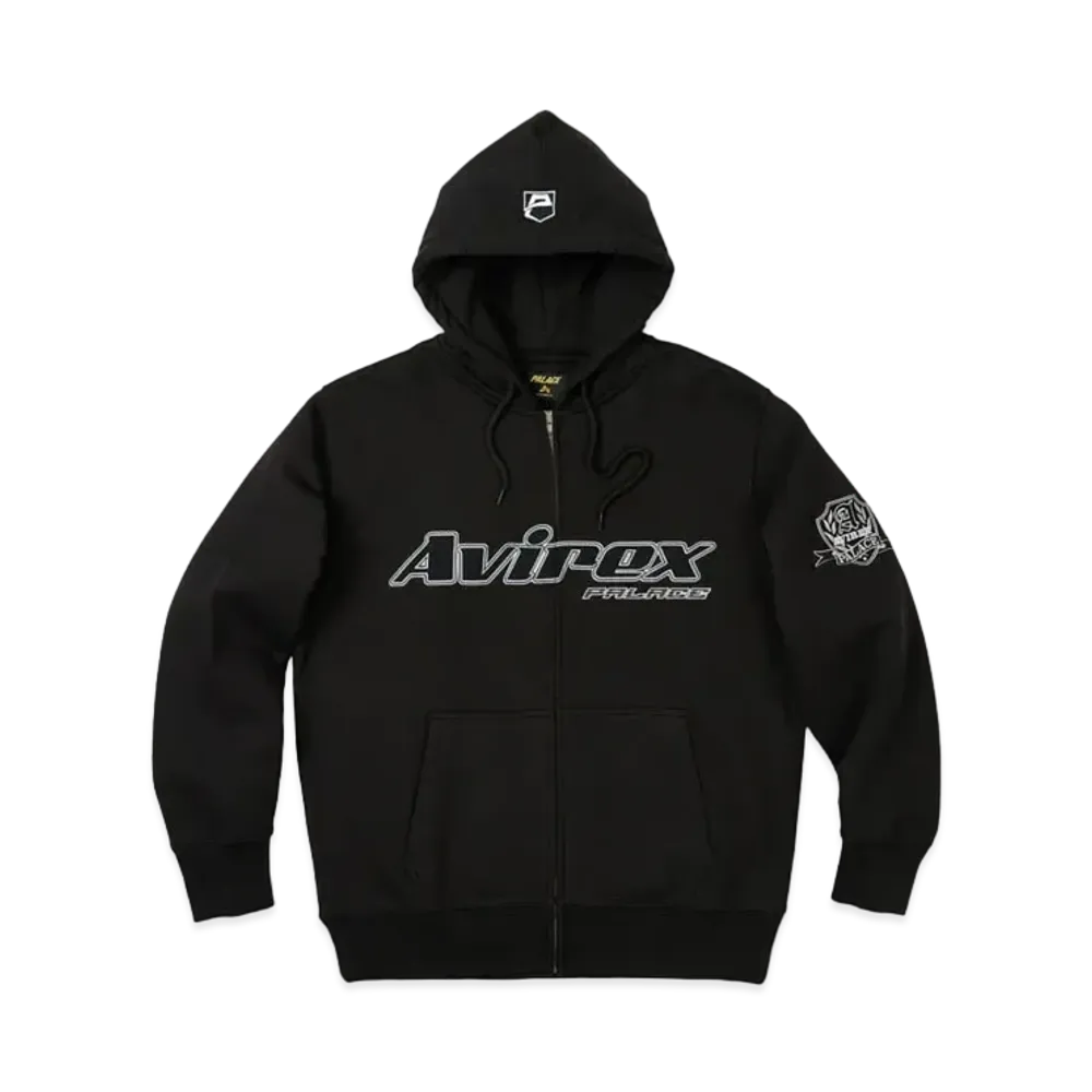 PALACE Avirex Zip Hood "Black"