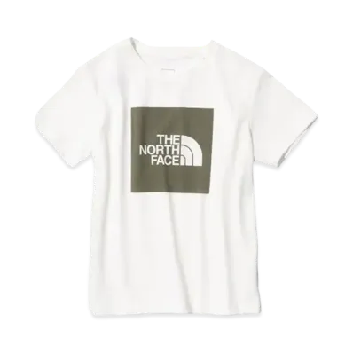The North Face S/S Colored Square Logo Tee "White/New Taupe"