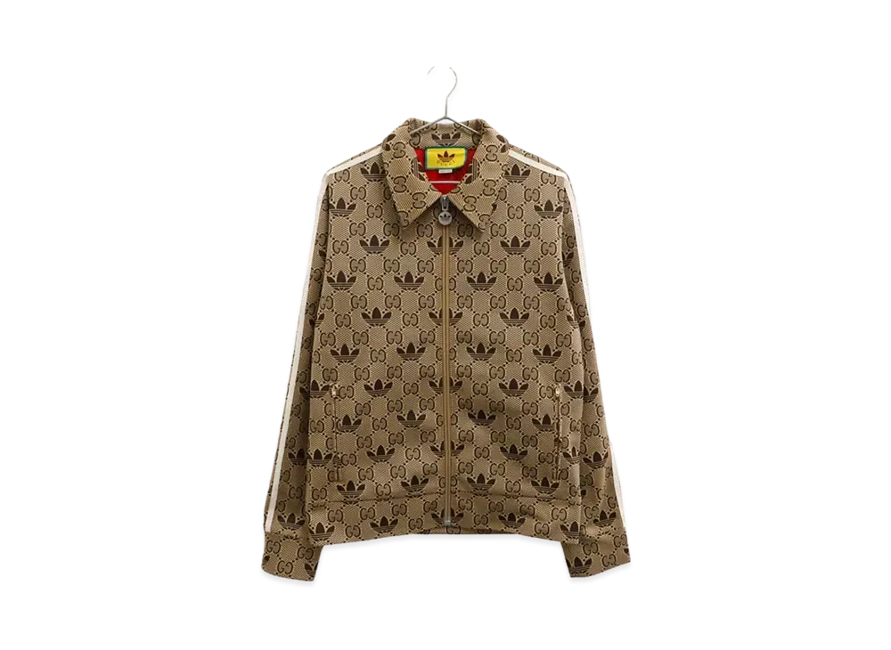 GUCCI x adidas All Over Pattern Oversized Blouson "Brown"