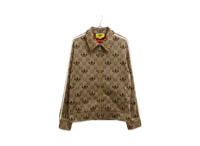 GUCCI x adidas All Over Pattern Oversized Blouson "Brown"