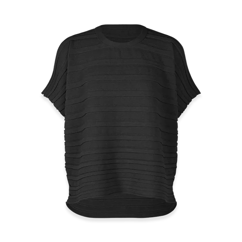 PLEATS PLEASE ISSEY MIYAKE Step Knit "Black"