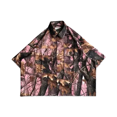BALLSY.BROTHERS real tree wide box shirt "Pink"