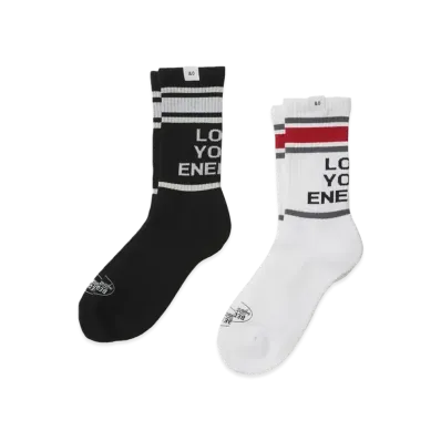 Bedwin & the heartbreakers 2 Pcs PACK JACQUARD SOCKS "LARRY" "BURGUNDY"