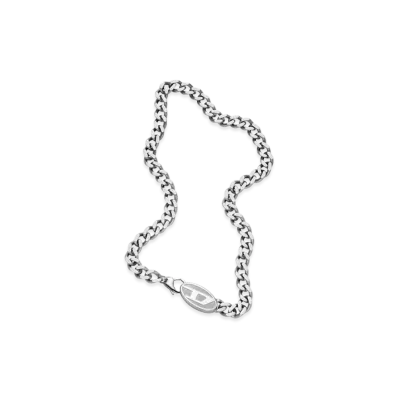 Diesel Dx1509 Stainless Steel Chain Necklace "Silver"