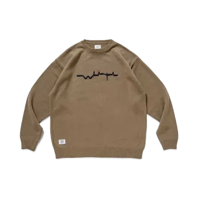 WTAPS Vibes / Sweater / Acrylic "Coyote Brown"