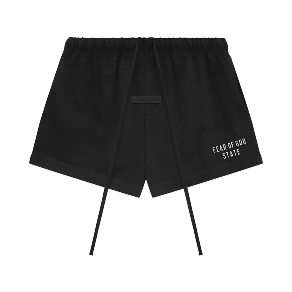 FEAR OF GOD Essentials Womens Heavy Jersey Running Shorts "Black"