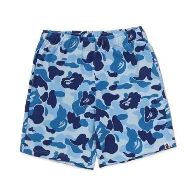 A BATHING APE ABC Camo Sweat Shorts "Blue"
