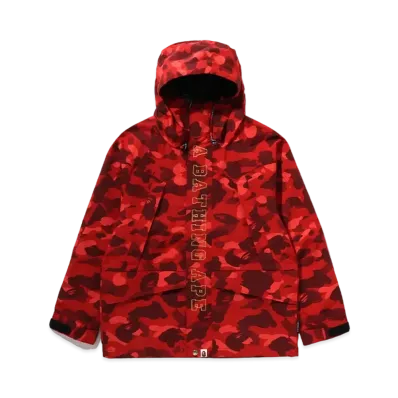 A BATHING APE Snowboard Jacket "Red"