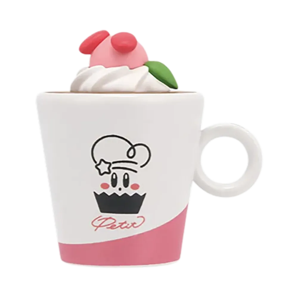 BANDAI "Ichiban Kuji" -Kirby of the Stars Kirby Cafe PETIT- E Prize PETIT Figure Magnet Collection Kirby Momuchuu! Pupupu Tiramisu