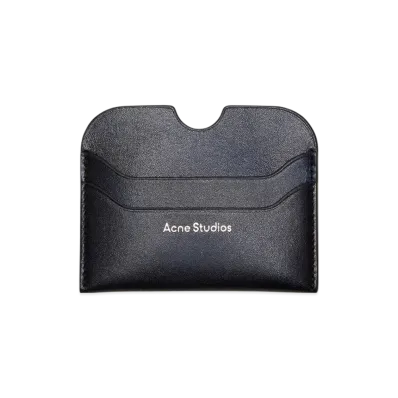 Acne Studios Leather Card Holder "Navy Blue"