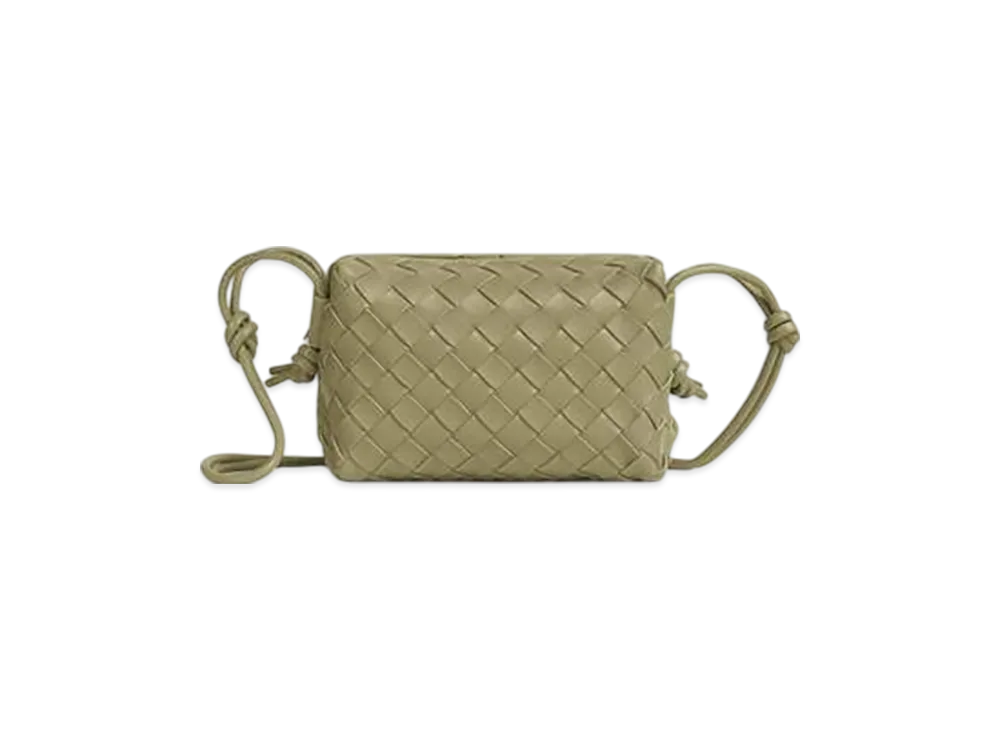Bottega Veneta Mini Loop Camera Bag "Travertine"