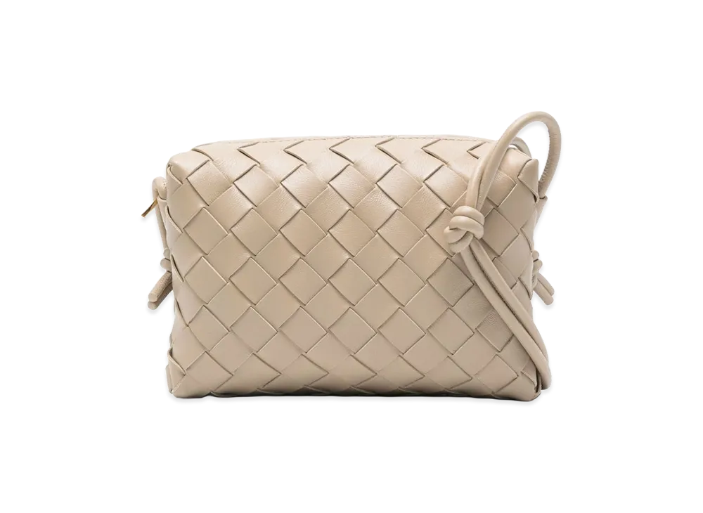 Bottega Veneta Women's Sand Leather Small Loop Crossbody Bag "Beige/Tan"