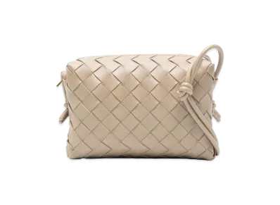 Bottega Veneta Women's Sand Leather Small Loop Crossbody Bag "Beige/Tan"
