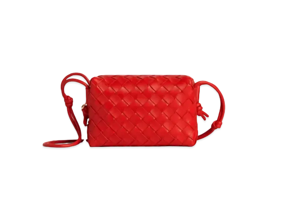 Bottega Veneta Loop Mini Camera Bag "Red"