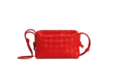 Bottega Veneta Loop Mini Camera Bag "Red"