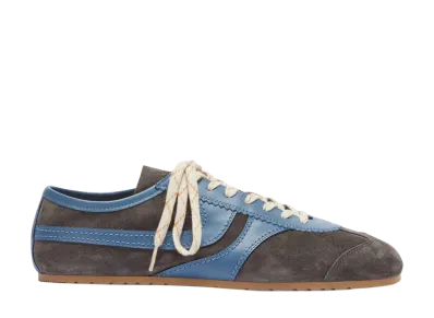 DRIES VAN NOTEN Suede sneakers "Steel"