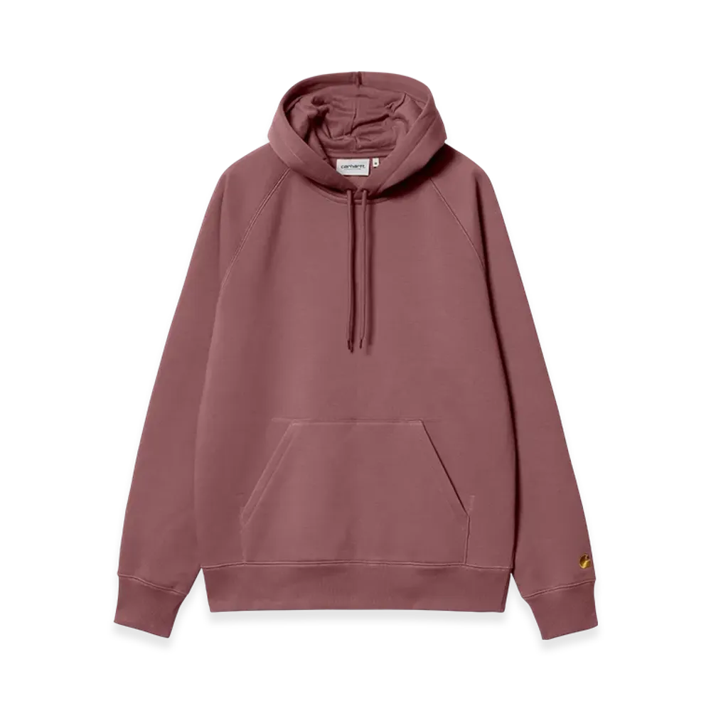Carhartt WIP Hooded Chase Sweat "Dusty Fuchsia/Gold"