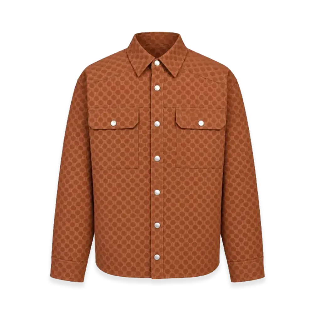 BREATH Faux Suede New Rich Shirt "Brown"