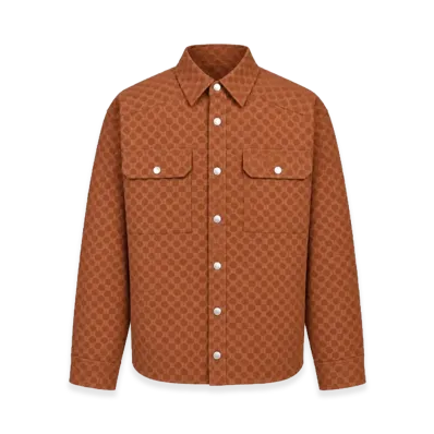 BREATH Faux Suede New Rich Shirt "Brown"