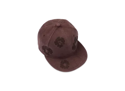 DENIM TEARS New Era Mono Wreath Canvas Fitted "Brown"