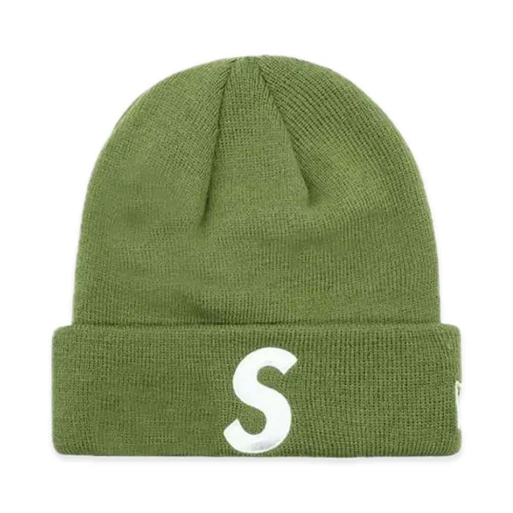 Supreme New Era S Logo Beanie "Olive" (23FW)
