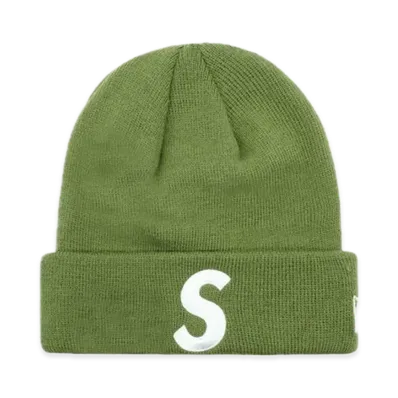 Supreme New Era S Logo Beanie "Olive" (23FW)