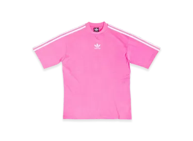 BALENCIAGA Women's x adidas T-Shirt Medium Fit "Neon Pink"