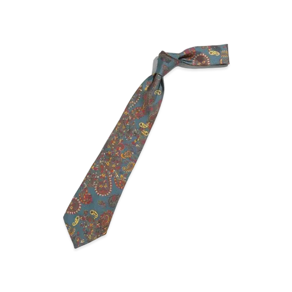 Needles NECK TIE - SILK TWILL / PAISLEY PT. "Blue"