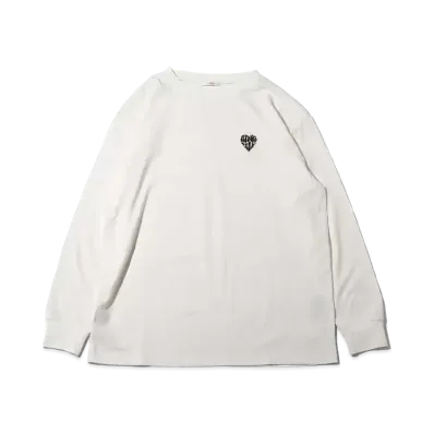 atmos pink Heart Logo Shishuron T "White"