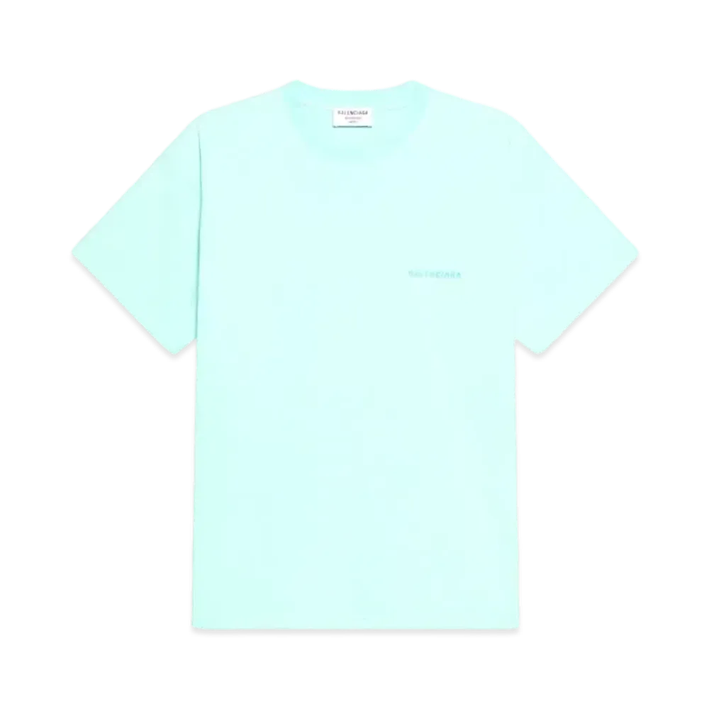 BALENCIAGA Logo T-Shirt Medium Fit ”Green”