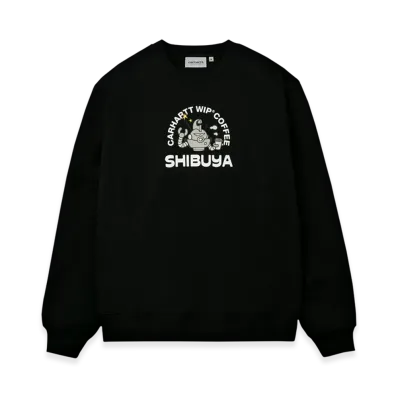 Carhartt WIP Coffee capsule Shibuya Sweatshirt "Black"