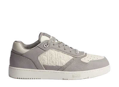 Dior B27 Uptown Low-Top Sneaker Grained Calfskin and Dior Gravity Leather "Gray/Cream"