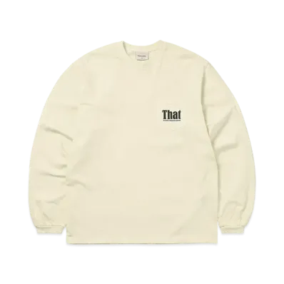 thisisneverthat That Pocket L/S Tee "Ivory"