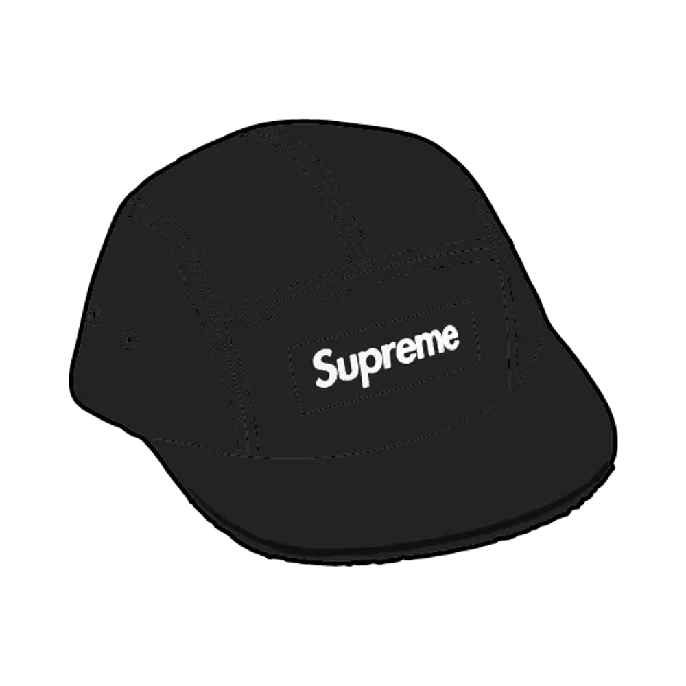 Supreme Reversible Terry Camp Cap "Black"
