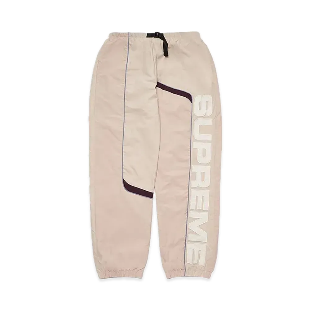 Supreme S Paneled Belted Track Pant "Dusty Pink"