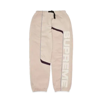 Supreme S Paneled Belted Track Pant "Dusty Pink"