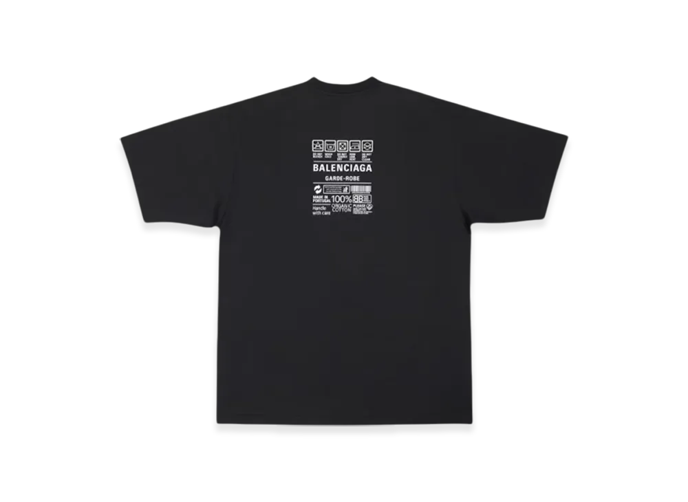 BALENCIAGA Care Label Medium Fit T-Shirt "Black"