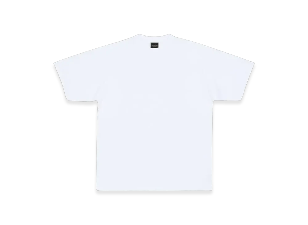 BALENCIAGA Women's Care Label Medium Fit T-Shirt "White"