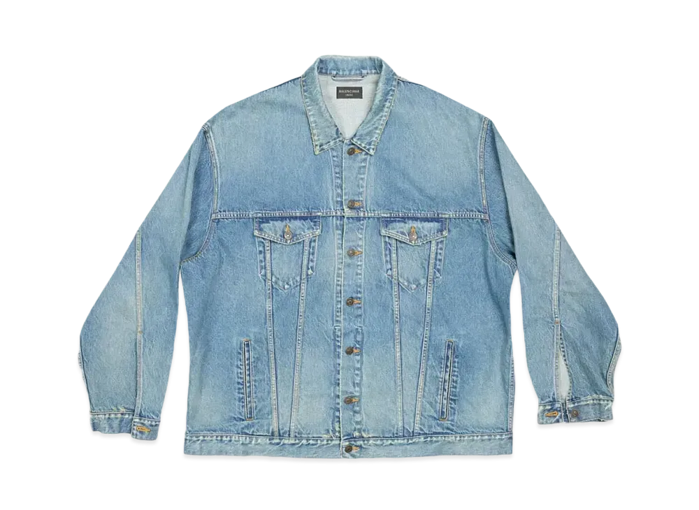 BALENCIAGA Women's Oversized Jacket "Acid Blue"