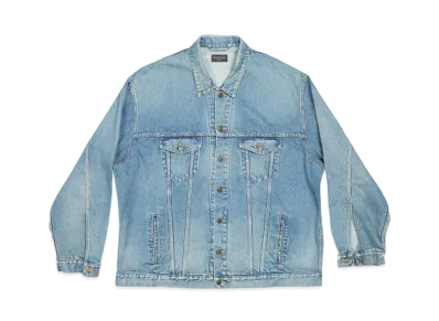 BALENCIAGA Women's Oversized Jacket "Acid Blue"