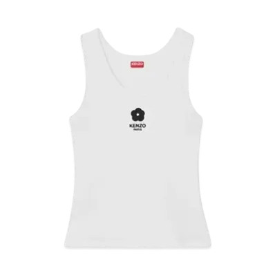 KENZO 'BOKE FLOWER 2.0' Embroidery Tank Top "White"