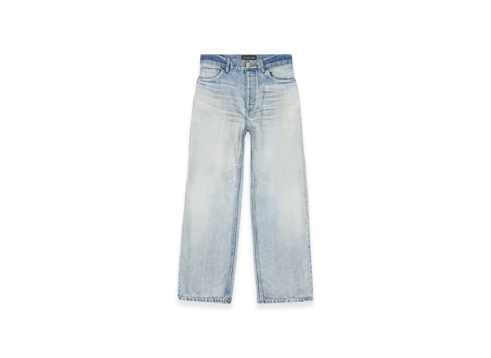 BALENCIAGA Women's Ankle Cut Jeans "Light Blue"