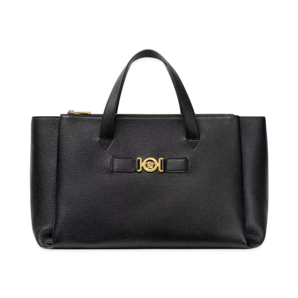 Versace Medusa Biggie Tote Bag "Black/Gold"